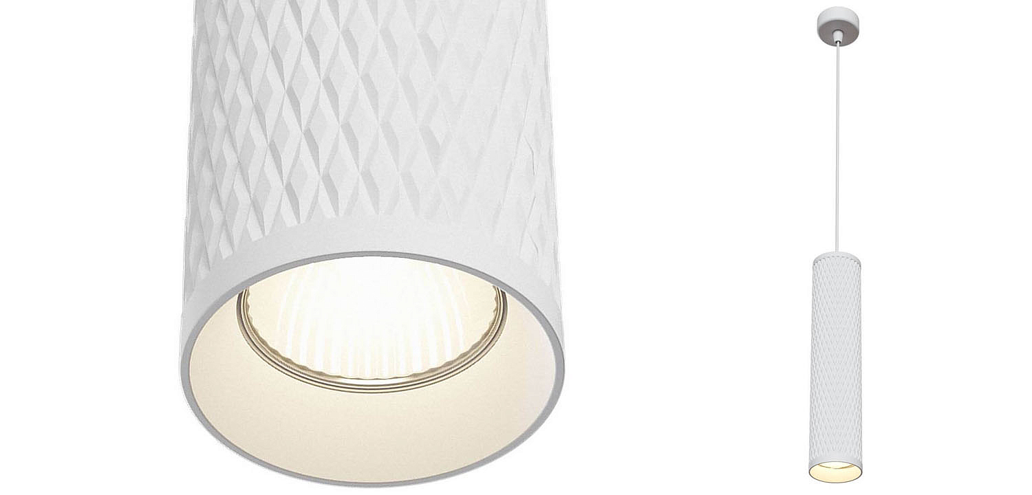 Подвесной светильник Trumpet tube white rhombus Подвесной светильник Trumpet tube white rhombus - Loft-Concept в Челябинске