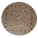 Столик журнальный круглый с полосатым узором Zebroids варинант исполнения - 7 | Loft Concept в Челябинске