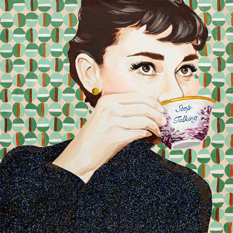 Картина "Stop Talking" Tea Party Мульти Картина "Stop Talking" Tea Party Мульти в Челябинске | Loft Concept