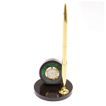 Часы настольные с ручкой из натурального камня Stone Clock варинант исполнения - 8 | Loft Concept в Челябинске