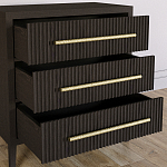 Комод Primo с 3 выдвижными ящиками Темный орех варинант исполнения - 6 | Loft Concept в Челябинске