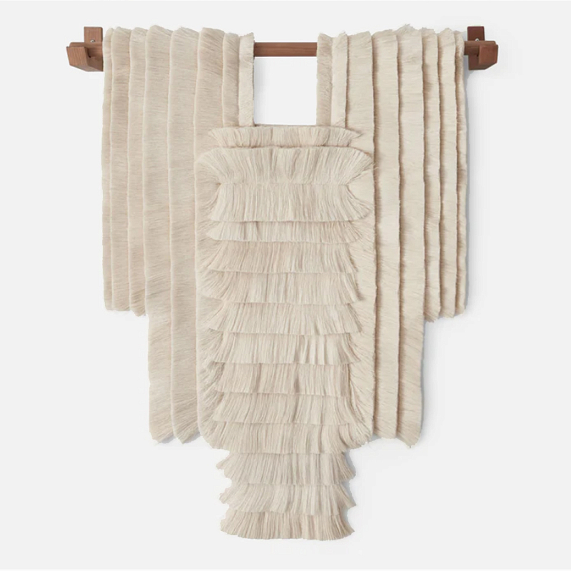 Светло-Бежевое Панно из нитей Palmas Wall Hanging Светло-бежевый в Челябинске | Loft Concept 