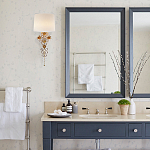 Бра с цветочным основанием и тканевым абажуром Tugella Flower Lamp варинант исполнения - 3 | Loft Concept в Челябинске