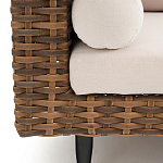 Трехместный садовый диван из плетеного пластика Matteo варинант исполнения - 4 | Loft Concept в Челябинске