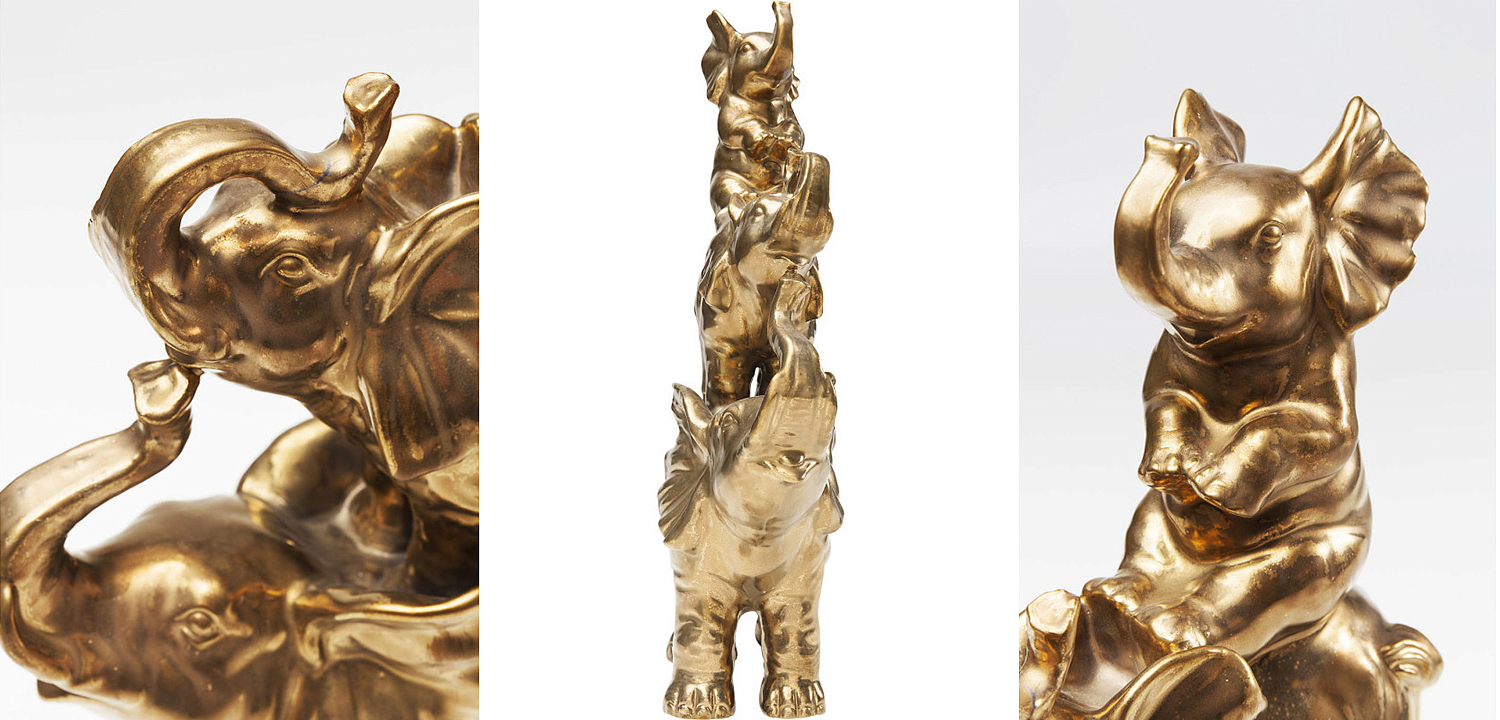Статуэтка Family of Golden Elephants Статуэтка Family of Golden Elephants - Loft-Concept в Челябинске