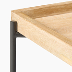 Журнальный стол с прямоугольной деревянной столешницей Urban Style Space варинант исполнения - 2 | Loft Concept в Челябинске