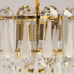 Люстра многоярусная с овальными прозрачными подвесками 28 см Harmonica варинант исполнения - 6 | Loft Concept в Челябинске