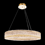 Люстра подвесная круглая из прозрачного хрусталя с золотым корпусом Selfsufficient варинант исполнения - 9 | Loft Concept в Челябинске