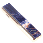 Зажигалка электронная с накладкой из натурального камня Содалит и с USB проводом для зарядки Stone Lighters варинант исполнения - 1 | Loft Concept в Челябинске