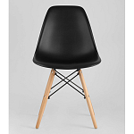 Пластиковый стул на ножках из массива бука Eames Black варинант исполнения - 4 | Loft Concept в Челябинске