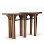 Консоль деревянная с арочным основанием Arch Passage варинант исполнения - 1 | Loft Concept в Челябинске