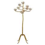 Торшер золотой в виде растения Golden Flower Glade варинант исполнения - 2 | Loft Concept в Челябинске