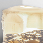 Встраиваемый в стену гипсовый светильник под покраску в античном стиле Antiquity Athena варинант исполнения - 11 | Loft Concept в Челябинске