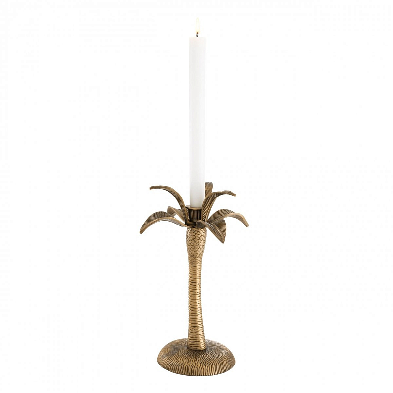 Подсвечник Eichholtz Candle Holder Babylon S Латунь Античная полированная в Челябинске | Loft Concept 