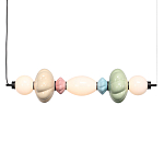 Подвесной светильник линейный с керамическими элементами 24W LED Fragrant Light варинант исполнения - 2 | Loft Concept в Челябинске