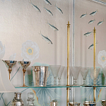 Обои ручная роспись Jakuchu Original colourway on Tarnished Silver gilded paper варинант исполнения - 1 | Loft Concept в Челябинске