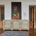 Комод в винтажном стиле с 3-мя дверцами Cardenas Chest of Drawers Vintage Beige варинант исполнения - 2 | Loft Concept в Челябинске