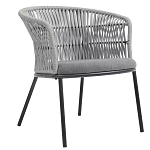 Кресло с декоративным плетением на спинке и подлокотниках Armchair Weaving варинант исполнения - 2 | Loft Concept в Челябинске