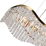 Люстра подвесная волнистой формы с хрустальными подвесками Ludivine Lighting варинант исполнения - 3 | Loft Concept в Челябинске