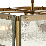 Потолочный светильник квадратный из толстого литого стекла Cast Glass варинант исполнения - 2 | Loft Concept в Челябинске