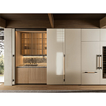 Кухонный гарнитур из камня и дерева с раздвижными дверцами TIVALÌ 2.0 Dada Engenereed Kitchen варинант исполнения - 2 | Loft Concept в Челябинске