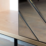 Шкаф с 2-мя зеркальными дверцами Serena Mirror Cabinet варинант исполнения - 4 | Loft Concept в Челябинске