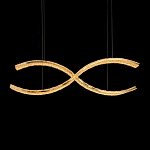 Люстра волнистой формы с фактурным хрустальным плафоном Light Delight варинант исполнения - 1 | Loft Concept в Челябинске