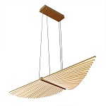 Люстра в виде распахнутых крыльев из тонких металлических планок Flight of Freedom варинант исполнения - 3 | Loft Concept в Челябинске