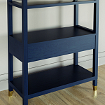 Стеллаж Elsa Dreams Blue со стеклянными полками и ящиком варинант исполнения - 6 | Loft Concept в Челябинске