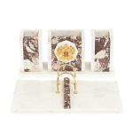 Настольный письменный набор из мрамора и креноида с гербом России Marble Accessory варинант исполнения - 1 | Loft Concept в Челябинске