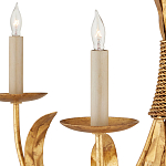 Люстра золотая с декором в виде перьев Bunch of Feathers варинант исполнения - 1 | Loft Concept в Челябинске