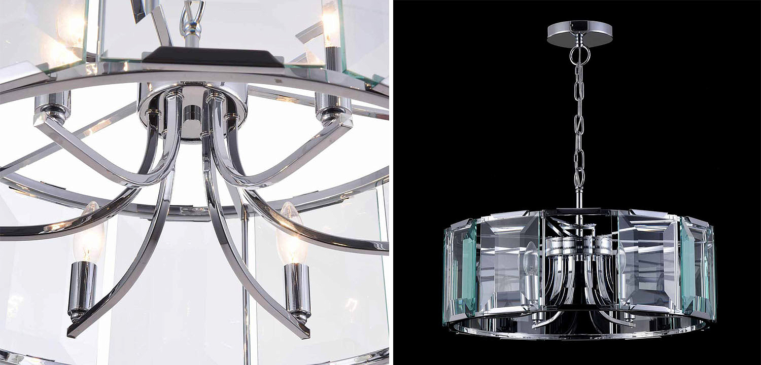 Люстра Harlow Crystal Round Chandelier chrome 6 Люстра Harlow Crystal Round Chandelier chrome 6 - Loft-Concept в Челябинске