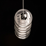 Люстра линейная с 6-ю прозрачными стеклянными плафонами округлой формы HANDLE GRAPE варинант исполнения - 7 | Loft Concept в Челябинске