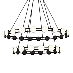 Люстра двухъярусная с круглыми светодиодными источниками света Maxine Light варинант исполнения - 2 | Loft Concept в Челябинске