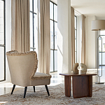 Кресло с декором бахрома Linen Fringe Chair Beige варинант исполнения - 8 | Loft Concept в Челябинске