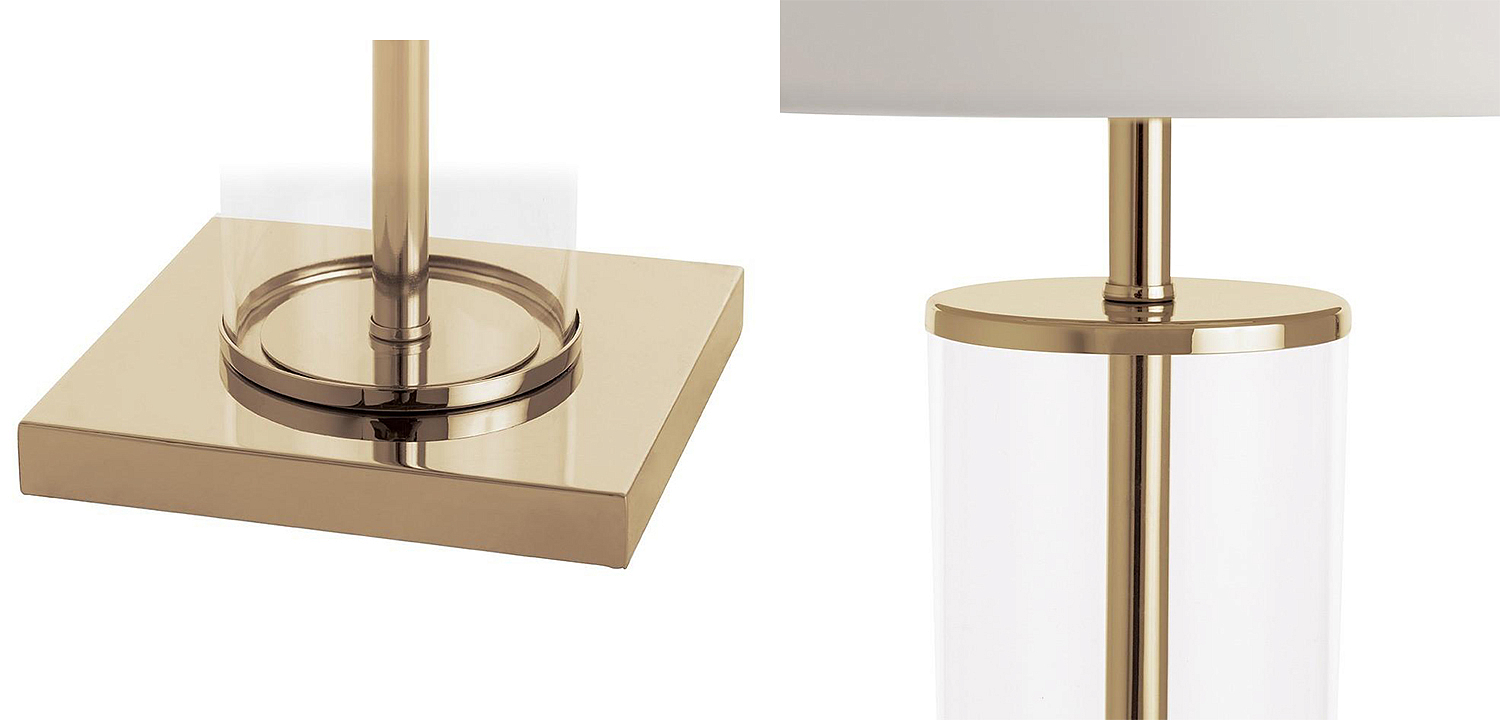 Настольная лампа Ticiana Glass Tube Table lamp gold Настольная лампа Ticiana Glass Tube Table lamp gold - Loft-Concept в Челябинске