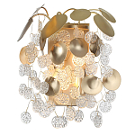 Бра с декоративными подвесками из прозрачного стекла в форме монеток FAIRYTREE Light варинант исполнения - 2 | Loft Concept в Челябинске