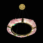 Люстра в форме кольца розовая Warm Pink Light варинант исполнения - 5 | Loft Concept в Челябинске