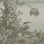 Обои ручная роспись Le Brésil Crystal Grey варинант исполнения - 2 | Loft Concept в Челябинске