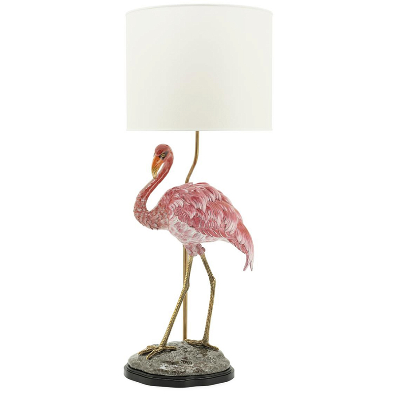 Настольная лампа ABHIKA LAMPTABLE FLAMINGO Розовый Золотой Настольная лампа ABHIKA LAMPTABLE FLAMINGO Розовый Золотой в Челябинске | Loft Concept