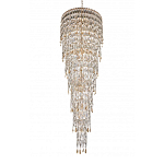 Люстра многоярусная каскадная с хрустальными подвесками Roul Crystal Light варинант исполнения - 6 | Loft Concept в Челябинске