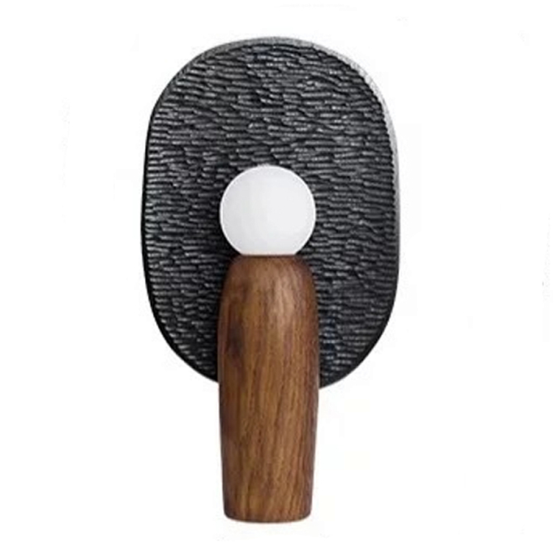 Настольная лампа из дерева Decorative Wooden Lamp Черный Коричневый Настольная лампа из дерева Decorative Wooden Lamp Черный Коричневый в Челябинске | Loft Concept