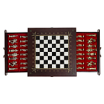 Шахматы в ларце из натуральных камней Долерит Малахит Мрамор Decorative Thematic Chess Русь варинант исполнения - 7 | Loft Concept в Челябинске