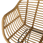 Стул барный с ротанговым плетением Half Bar Chair with Wicker с подлокотниками варинант исполнения - 8 | Loft Concept в Челябинске