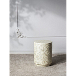 Приставной столик с рисунком из раковин устриц Bone Inlay варинант исполнения - 10 | Loft Concept в Челябинске