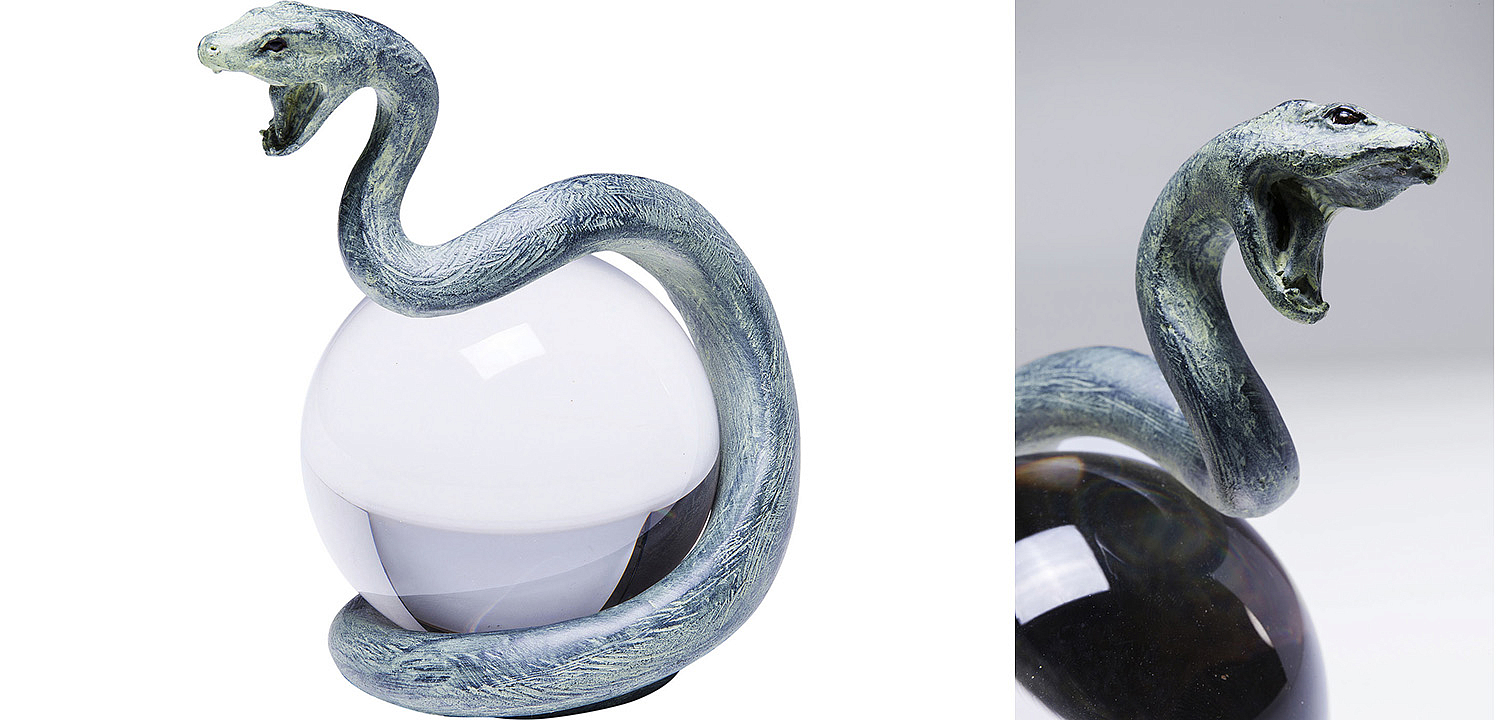 Статуэтка Змея на прозрачном шаре - Loft-Concept в Челябинске