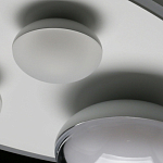 Потолочный светильник овальной формы белого цвета с 4-мя лампами Lunar Pebbles варинант исполнения - 11 | Loft Concept в Челябинске