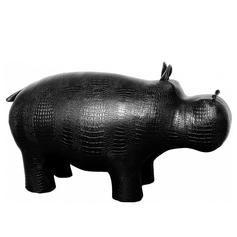 Пуф Бегемот Poof Hippo black Черный в Челябинске | Loft Concept 