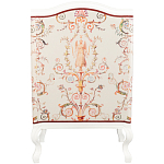 Кресло из массива бука бежевое с растительным орнаментом Raffael Beige Floral Armchair варинант исполнения - 2 | Loft Concept в Челябинске