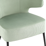 Современное мягкое кресло на металлических ножках Rakush Pistachio варинант исполнения - 6 | Loft Concept в Челябинске